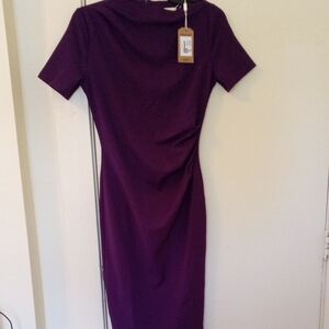 Brand New AISIZE Purple Midi Dress